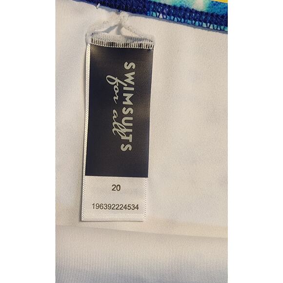 Swimsuits for All Tye Dye Plus Size Elite Bikini Bottom Size 20 NWT - Picture 3 of 5